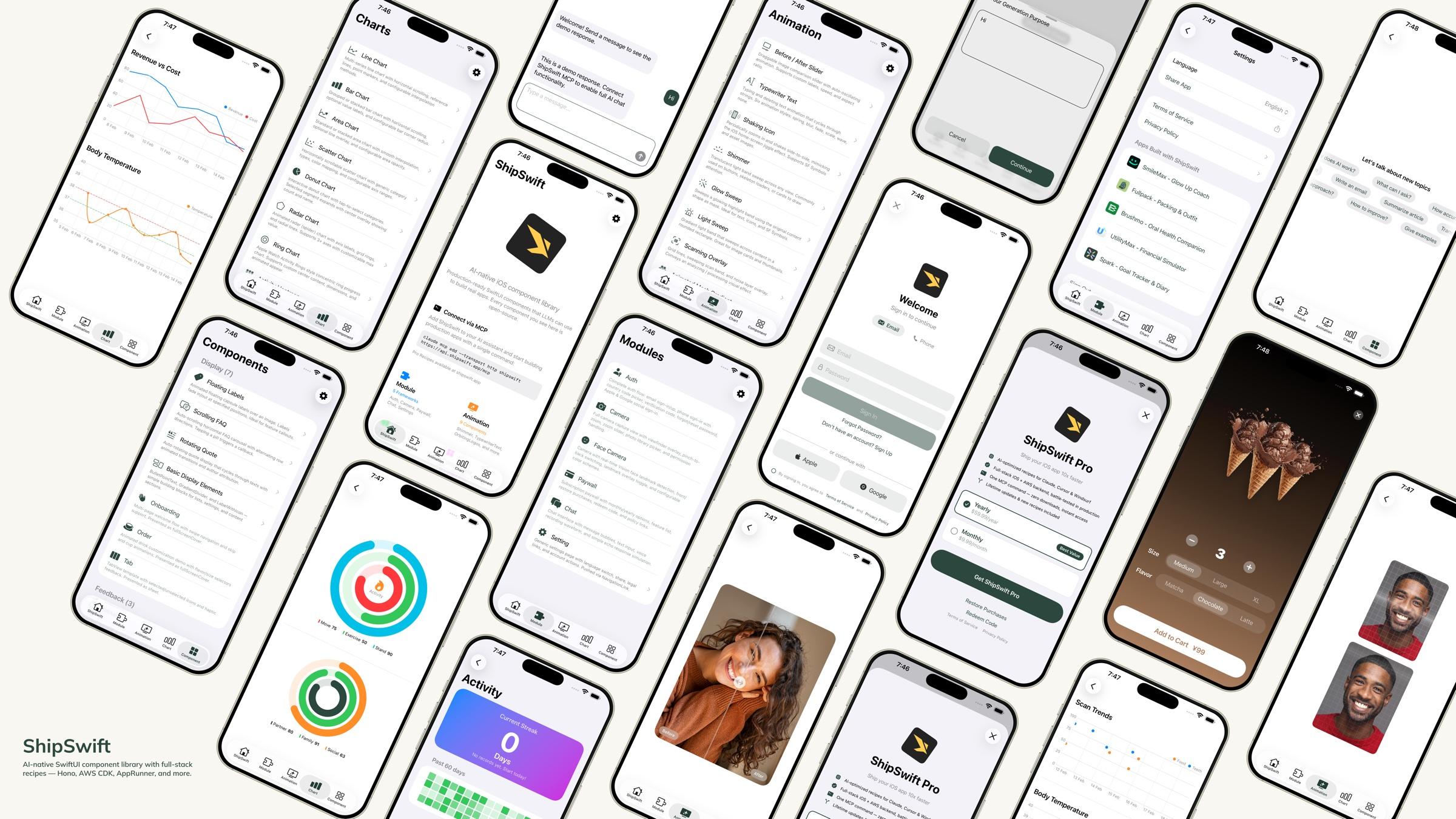 ShipSwift - Skills-powered SwiftUI component library for AI coding tools